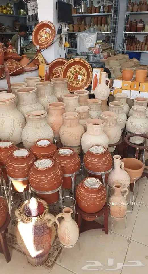 فخاريات كاسات فخار شاي قدور ازيار مراكن شجر حوض زراعي 15