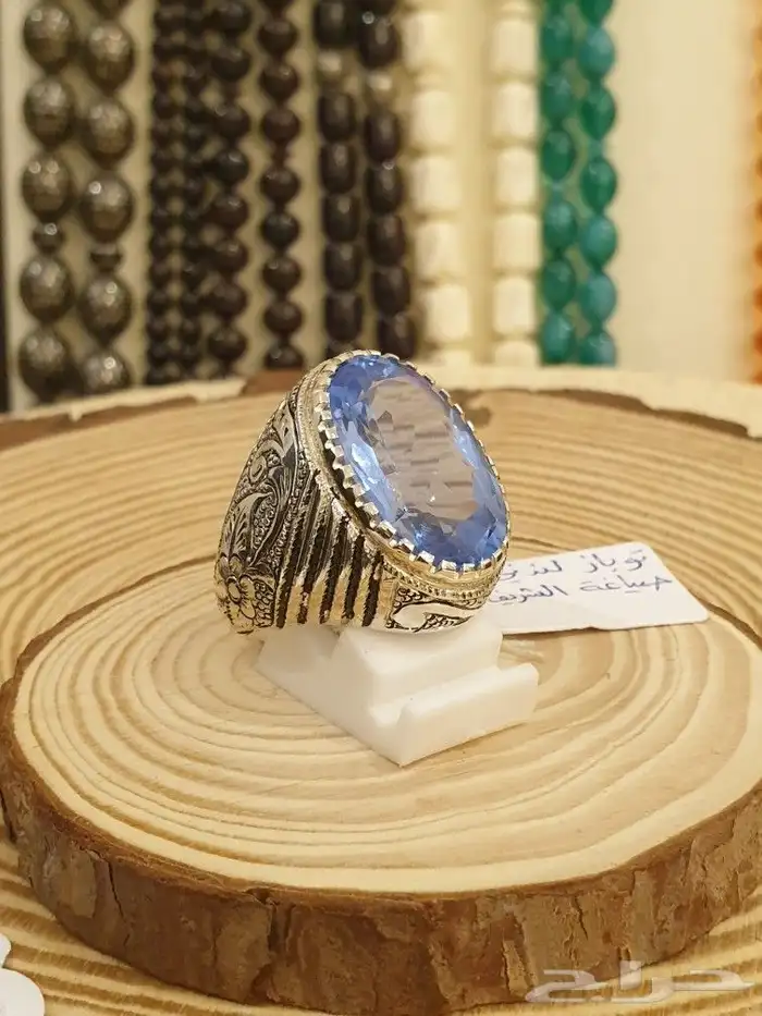 خاتم توباز لندني صياغة الشريف 6