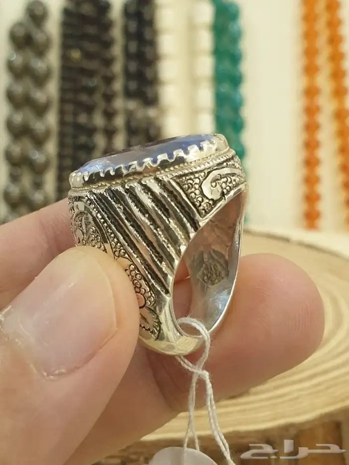 خاتم توباز لندني صياغة الشريف 9