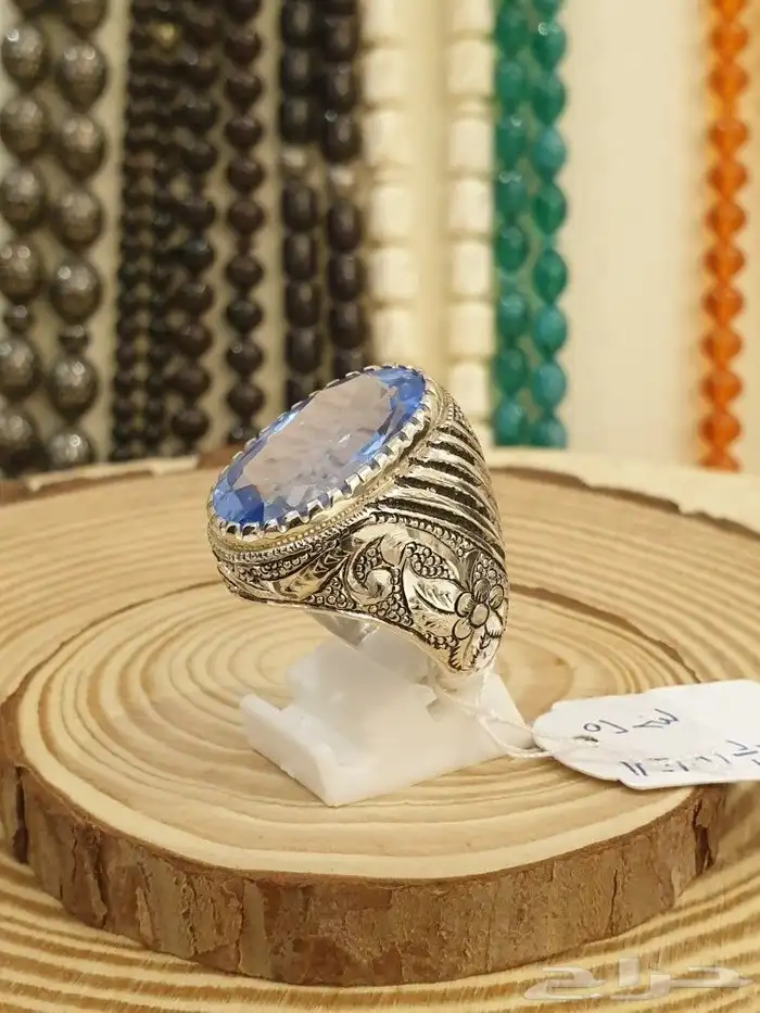 خاتم توباز لندني صياغة الشريف 0