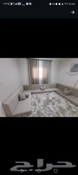 تفصيل كنب وستائر وجلسات ارضيه حسب وتنجيد جميع المديلات 3