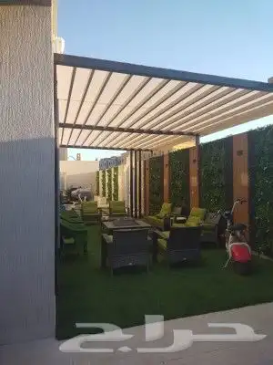 مضلا   سواتر  برجولات  عشب   بديل خشب   تنسبق حدايق 0