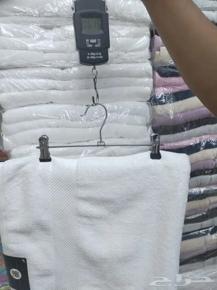 مناشف ابيض فندقية صناعة هندي ذو جوده عاليه 2