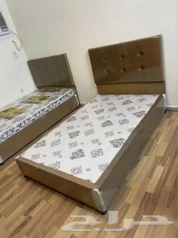 سرير خشب نفر ونص جديد مقاس 120 190 عرض خاااص 2
