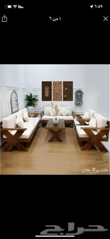 جلسات الخارجي خشب 7اشخاص يوجدتفصيل على حسب طلب رقم 0