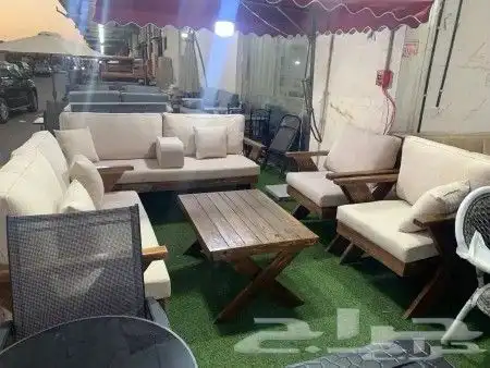 جلسات الخارجي خشب 7اشخاص يوجدتفصيل على حسب طلب رقم 3