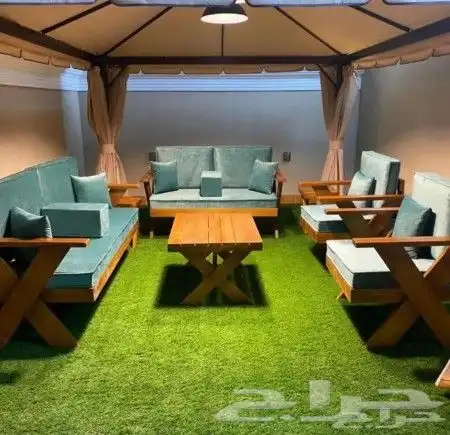 جلسات الخارجي خشب 7اشخاص يوجدتفصيل على حسب طلب رقم 2