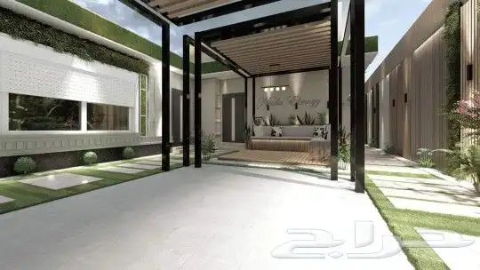 تصميم حدائق منزلية بجلسات خارجية مميزة 6