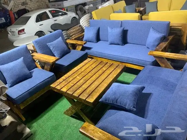 جلسات الخارجي خشب 7اشخاص يوجدتفصيل على حسب طلب رقم 1