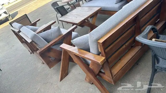 جلسات الخارجي خشب 7اشخاص يوجدتفصيل على حسب طلب رقم 6