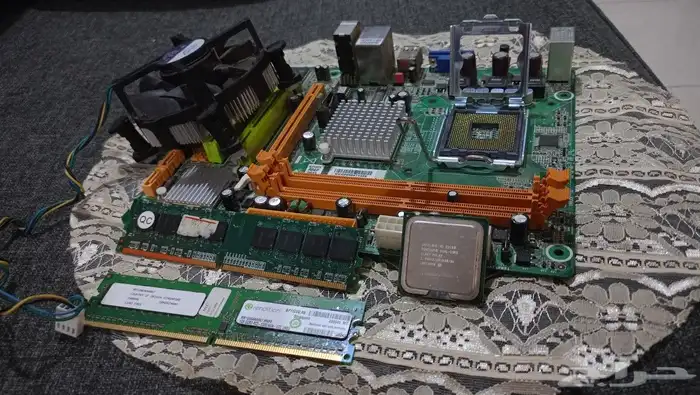 مذربورد مع معالج ورامات ومروحة معالج 0