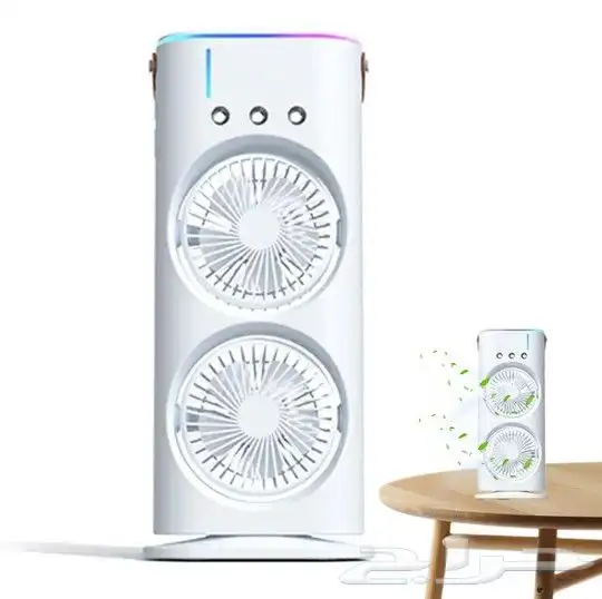 مروحة رذاذ مزدوجة قابلة لاعادة الشحن 0