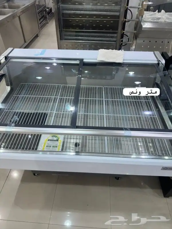 ثلاجات عرض لحوم أو اسماك طازجة باب سحاب زجاج متوفره باكثر من 0
