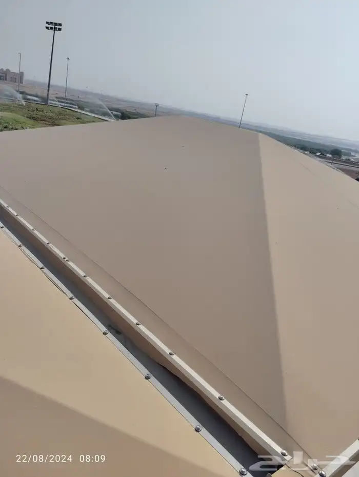 تركيب مظلات قماش بى فى سي 4