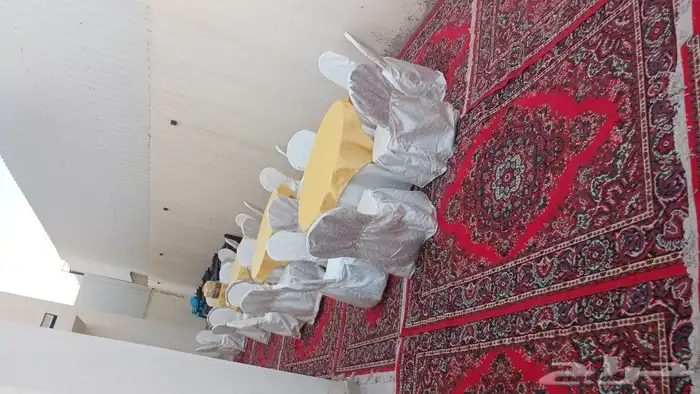 تأجير للحفلات والمناسبات كراسي وطاولات سماعات استقبالات 0