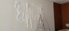 نحت جداريات لوحات جداريه مجسمات جبس حجر 4