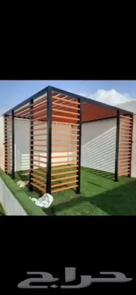 تلبيس قماش بيت شار مشب نار مظلات سواتر 4