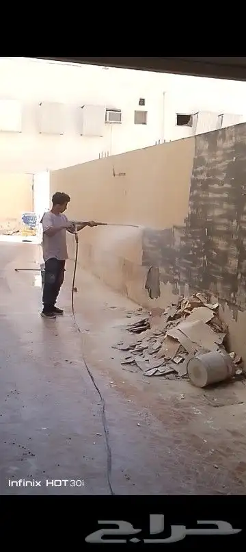 مكينة غسيل الواجهات الحجر وإزالة الصبغ القديم بالماء الحار 2