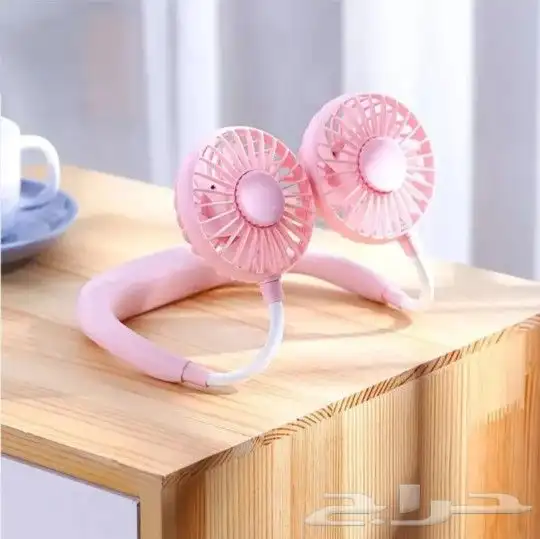 مروحة رقبة بلاستيكية قابلة لإعادة الشحن عبر USB 3