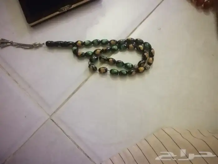 طقم سبحة وخاتم زمرد مع سبحه هدية 0