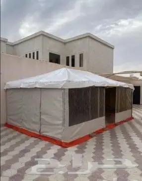خيمة واجها شفاف مخطط وخيمه بيضة عادي وخيمه أسود 3