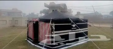 خيمة واجها شفاف مخطط وخيمه بيضة عادي وخيمه أسود 5