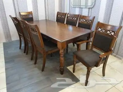طاولات طعام خشب ماليزي أشكال جديدة وتركي وصيني 13