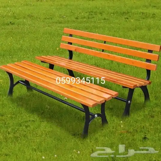 كرسي حديقة خشبي للحدائق والساحات والأماكن العامة 1