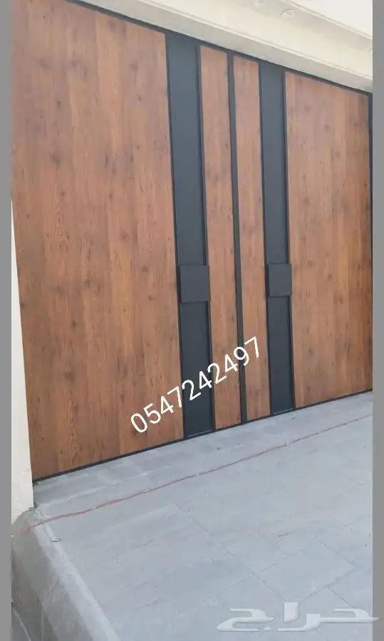 ابواب حديد كلادينج والمنيوم 5