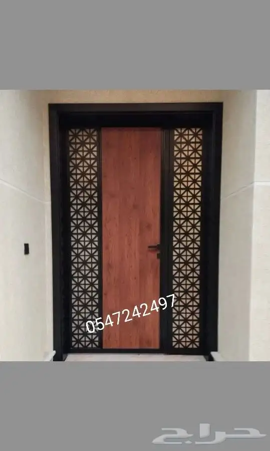ابواب حديد كلادينج والمنيوم 4