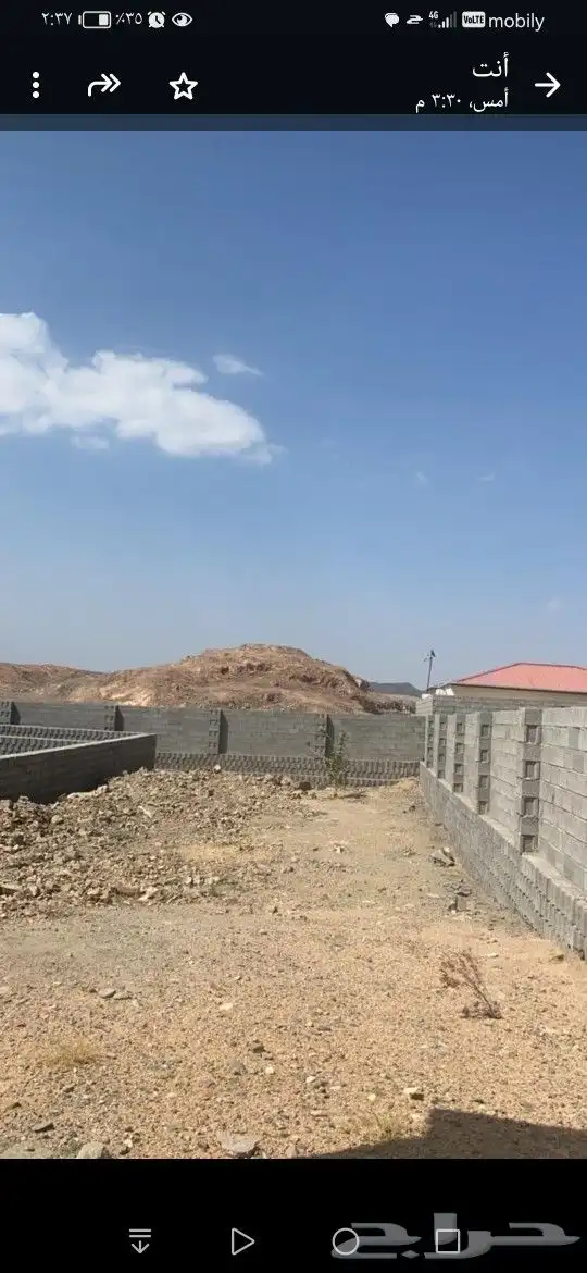 حوش وخزان ماء واعزكم الله بياره مع غرف للبيع الطايف 1