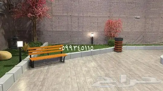 كرسي حديقة خشبي للحدائق والساحات والأماكن العامة 8