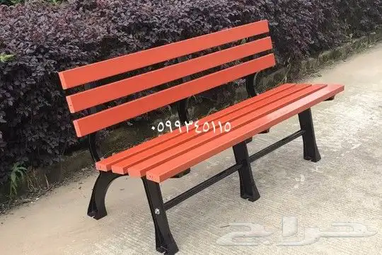 كرسي حديقة خشبي للحدائق والساحات والأماكن العامة 7