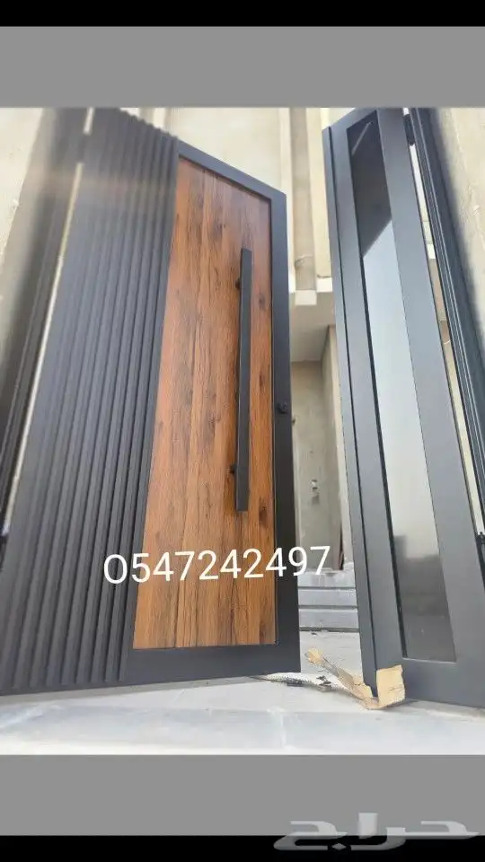 ابواب حديد كلادينج والمنيوم 0