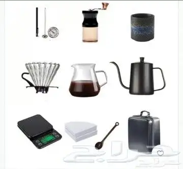 حقيبة القهوة المختصه V60 تحتوي على 8 قطعة متعددة زجاج من 1