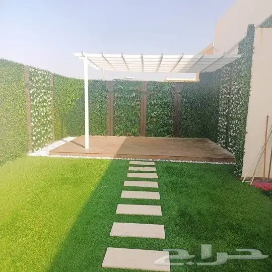 تنسيق وتصميم الحدائق الحدايثه والشلالات عشب الجداري 05609783 6
