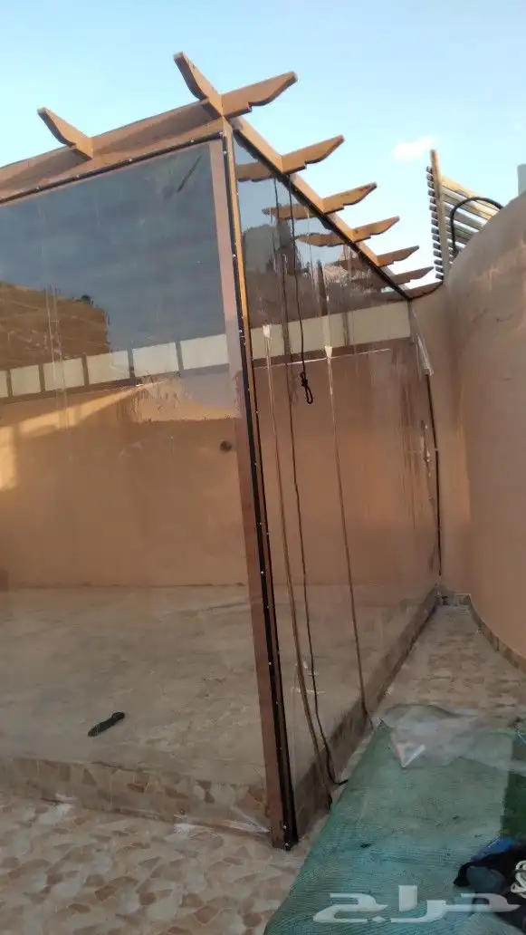 اغطيه جلسات خارجيه بشراع شفاف سماكه 7 ملي 3