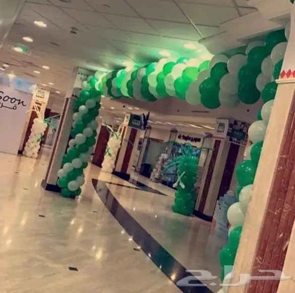 تزيين مداخل لليوم الوطني بجده 19