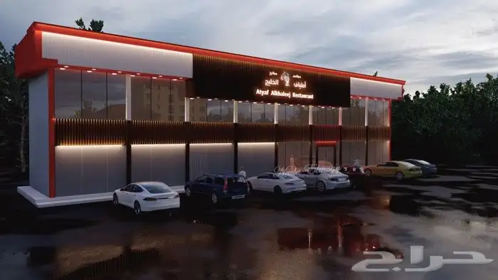 تصميم واجهات مطاعم ثلاثي الابعاد 8