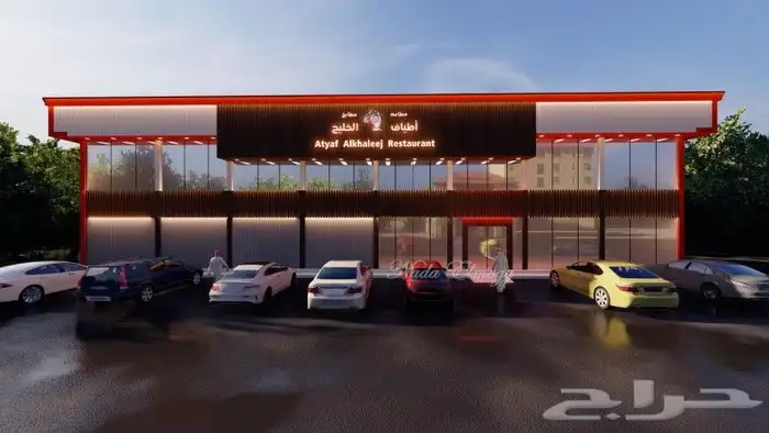 تصميم واجهات مطاعم ثلاثي الابعاد 5