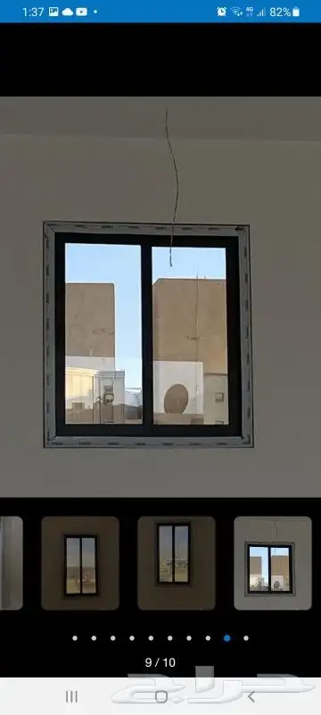 باب المنيوم دبل باب المنيوم عادي شبابيك المنيوم باب حديد 9