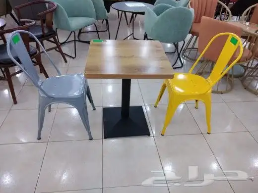 كراسي فيبر وحديد وقماش 49
