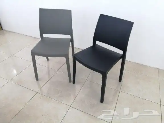 كراسي فيبر وحديد وقماش 17