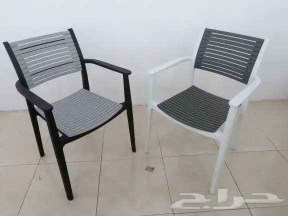 كراسي فيبر وحديد وقماش 28