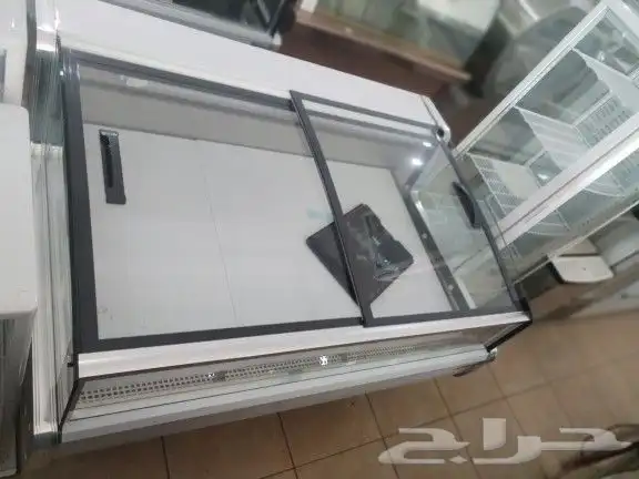 ثلاجة عرض أسماك أجبان لحوم طازجة باب سحاب زجاج أحجام مختلفة 21