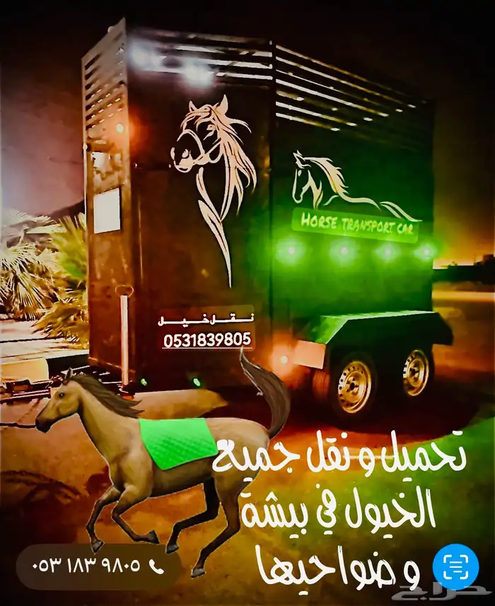 عربة نقل خيل في بيشة 0