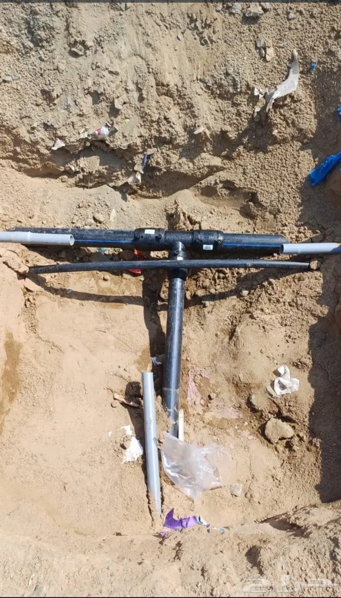 تركيب ولحام مواسير المياه و الرى بولى اثيلين 3