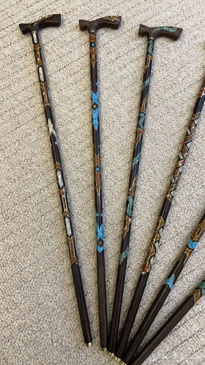 معكاز مميزة عكاز عصا مطعمه فيروز صدف كهرمان ماكالايت 12