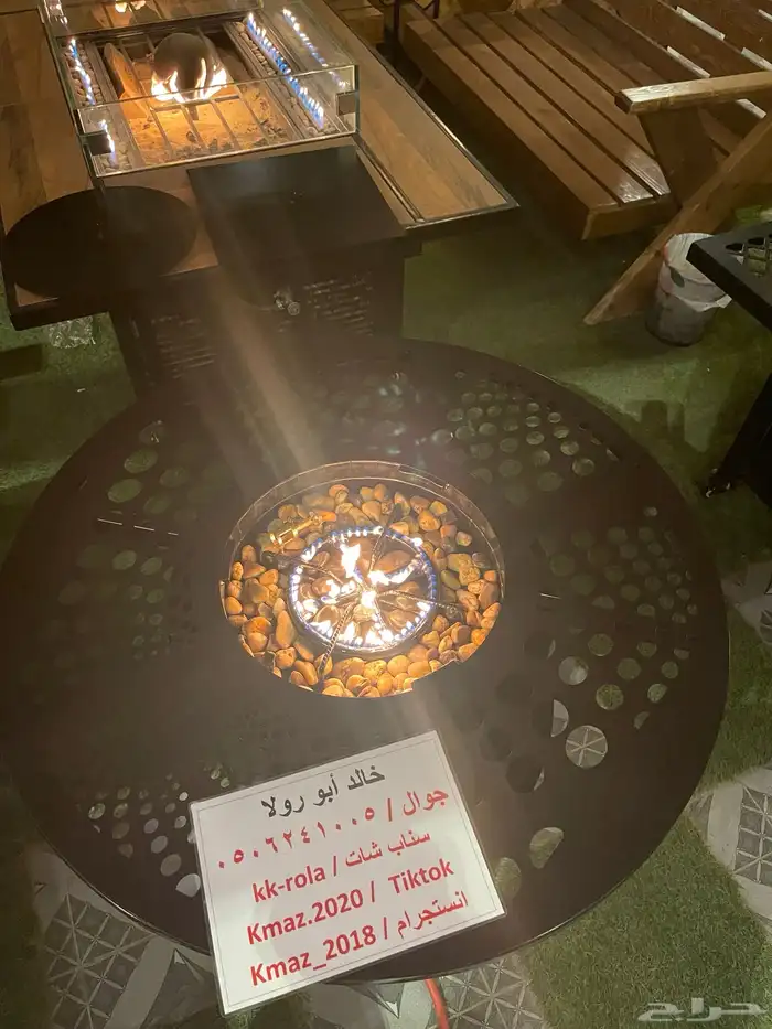 طاولة حديقة ومقهى تدفئه غاز 6