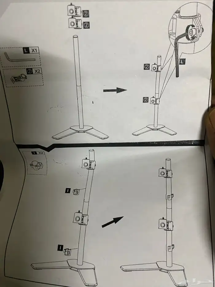 حامل شاشة قيمنق وجداري وحامل شاشة مع قاعدة 5